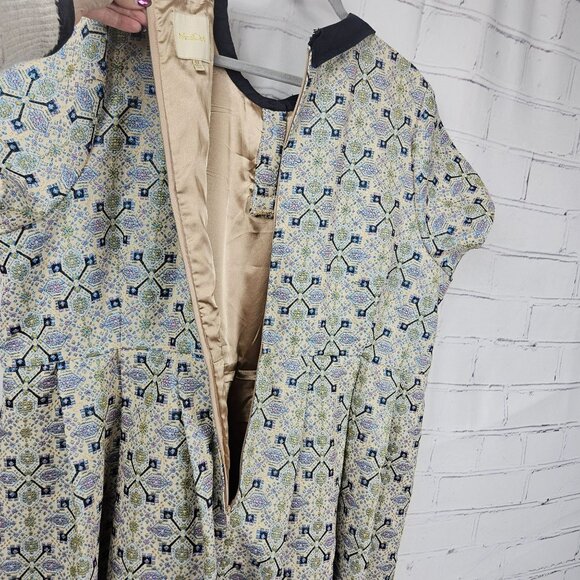 ModCloth Floral Geometric Pattern Dress Collar Pockets Womens 4XL Short Sleeve - Picture 12 of 16